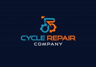 I will create modern business flat minimalist logo for your brand