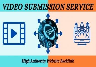 I Will Do Manual Video Submission With Permanent Backlinks