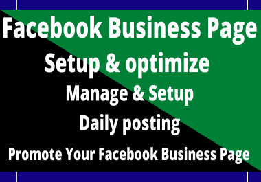 I will create an optimized Facebook business page