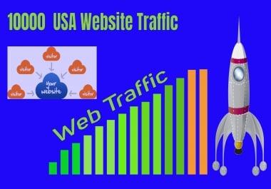 10000 Real and Active USA Website Traffic