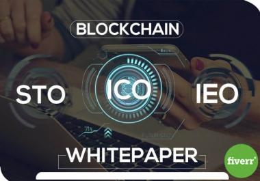 I will write investment winning ico white paper