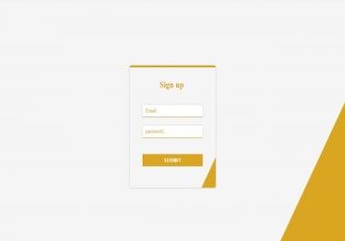 light & dark mixed colorful html form template