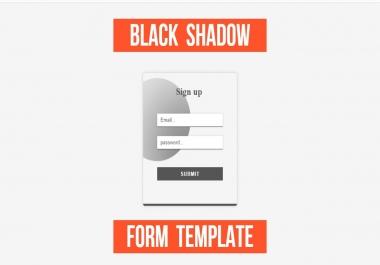 light-grey and black-shadow form for beautifyl websites