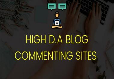 I will do 150 manually high da blog commenting