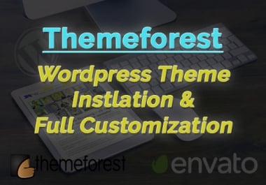 install and customize your wordpress theme forest theme