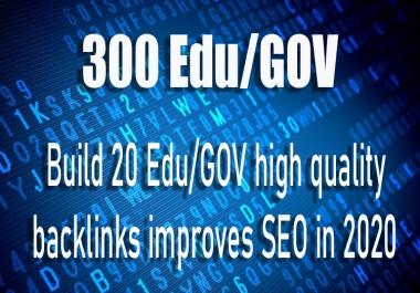 Build 30 Edu/GOV high quality backlinks improves SEO backlinks