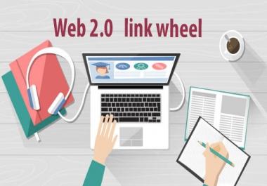 I will create web 2.0 link wheel using Top 30 blogs backlinks for Website Ranking