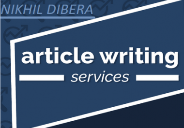 I will write an seo optimized blog post or article for you