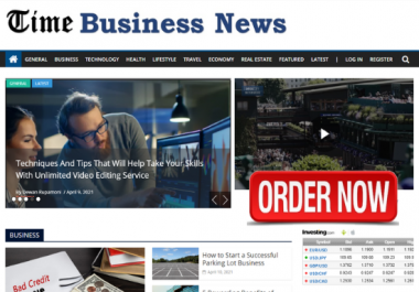 I will Publish Your Content on timebusinessnews