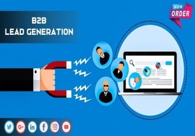 I will be your virtual assistant targeted b2b lead generation