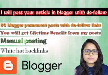 I will post your article in blogger with do-follow