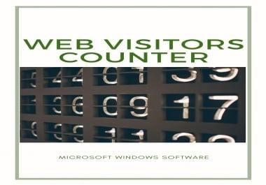 Easy web visitor counter for your website