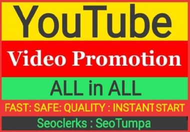 YouTube Video Promotion ALL in ALL Service And Fast Delivery