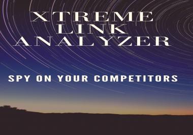XTREME LINK ANALYZER is a software developed for spying on your competitors