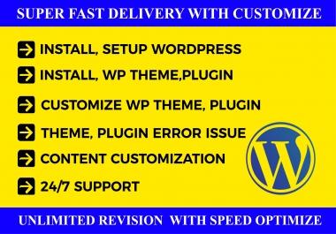 I will create Wordpress website redesign or Wordpress customization