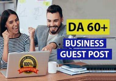 I will submit a business guest post on high quality websites