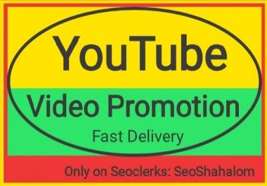 I Will Do Real YouTube Video Promotion By SeoShahalom