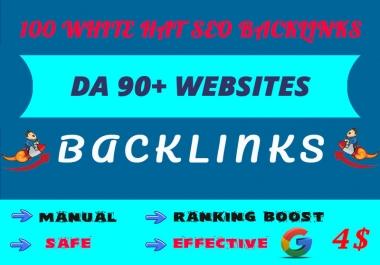 100 white hat SEO backlinks to get google top ranking