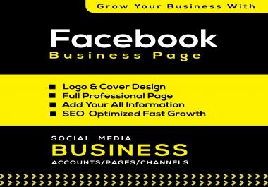 Create,  optimize,  design facebook and instagram business page and banner
