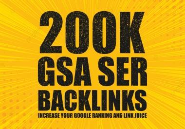 I will provide 200k Backlinks for your google ranking