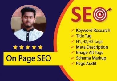 I will do website audit and fix the on page SEO issues