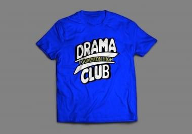 I am expert in making typography t-shirt design