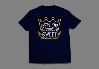 I am expert in making creative typography t-shirt design