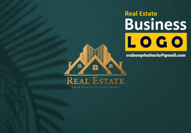 Real estate business,  construction,  property logo