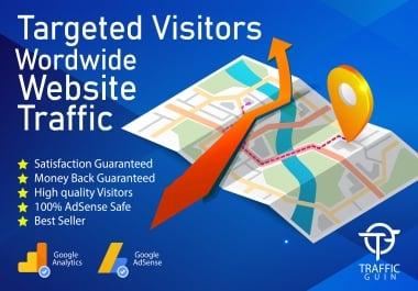 I will drive 100,000+ real targeted web traffic to your website