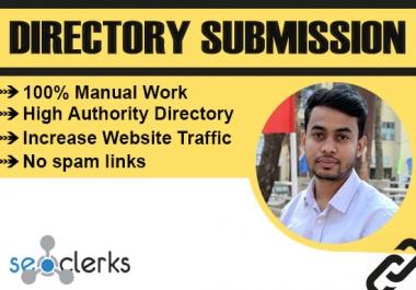 I will provide manually 100 Do-follow directory submission SEO backlinks