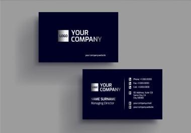 I will create a luxury card for your business