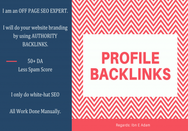 Boost your website by using high authority profile backlinks manually