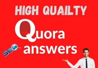 I will rank your website with 10 High Quality Quora answers