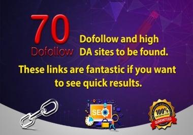 I will do 70 high authority dofollow SEO backlinks blogcommenting da 30+