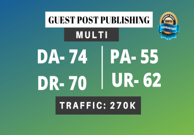 I will do Guest Post DA 74 google news site with dofollow backlinks improve ranking