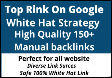 150 build quality dofollow backlinks SEO link building for google top ranking