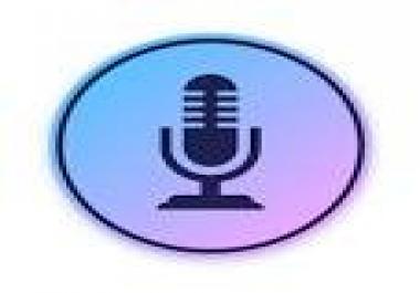 I will Record a voice over for your script