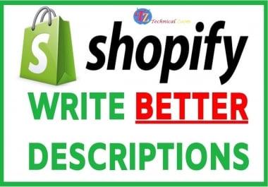 I will write an amazon or shopify product description or listing