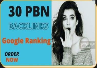 I will create pbn 30+ high quality contextual dofollow seo Backlinks service