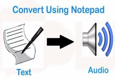 I will do record voice over from your text.