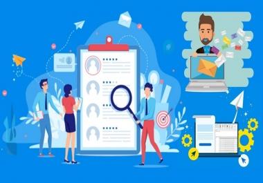 I will do email scraping,  collecting 500 niche targeted emails from a specified location