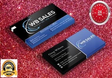 I will provide professional unique business card design service