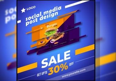 I will create social media posts and banners