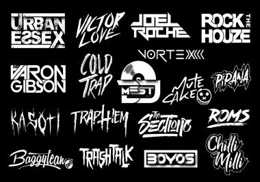 I will create a stunning dj logo,  music producer
