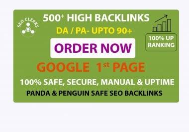 I will do SEO 500+ High back links