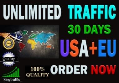 UNLIMITED Active High Quality Organic Worldwide Real web traffic
