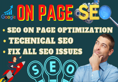 I will do WordPress,  Wix on page SEO optimization and technical optimization