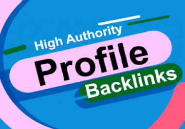 I will create 20 SEO profile backlinks on high authority websites