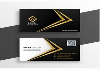 I will provide unique luxury business card