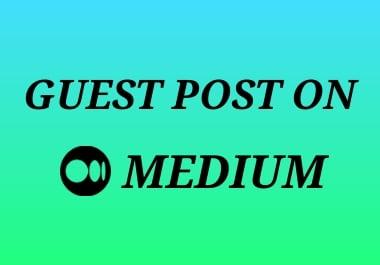 I Will Write And Publish A Guest Post On Medium For You With Permanent Backlinks and Google index